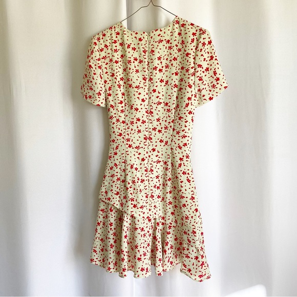 NWT: C/MEO COLLECTIVE Intersect Mini Dress Color: Citron Daisy - Picture 4 of 7